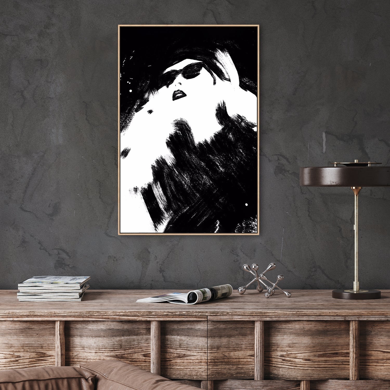 wall-art-print-canvas-poster-framed-The Shady Queen-by-Gioia Wall Art-Gioia Wall Art