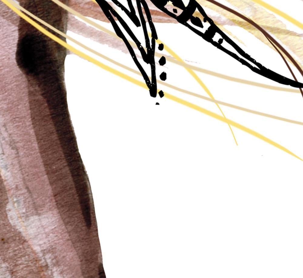 wall-art-print-canvas-poster-framed-Unicorn, Yellow And Blush, Watercolour Painting Style-by-Gioia Wall Art-Gioia Wall Art