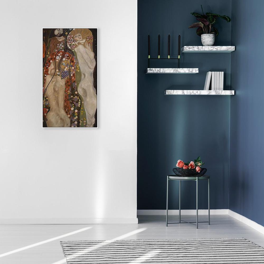 wall-art-print-canvas-poster-framed-Water Serpents By Gustav Klimt-by-Gioia Wall Art-Gioia Wall Art