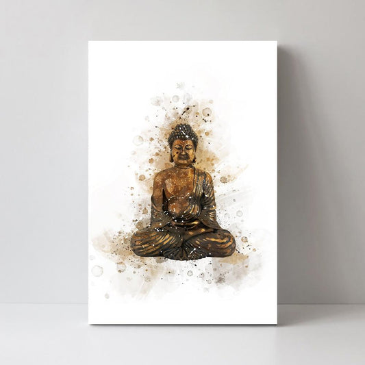wall-art-print-canvas-poster-framed-Watercolour Buddha-by-Gioia Wall Art-Gioia Wall Art
