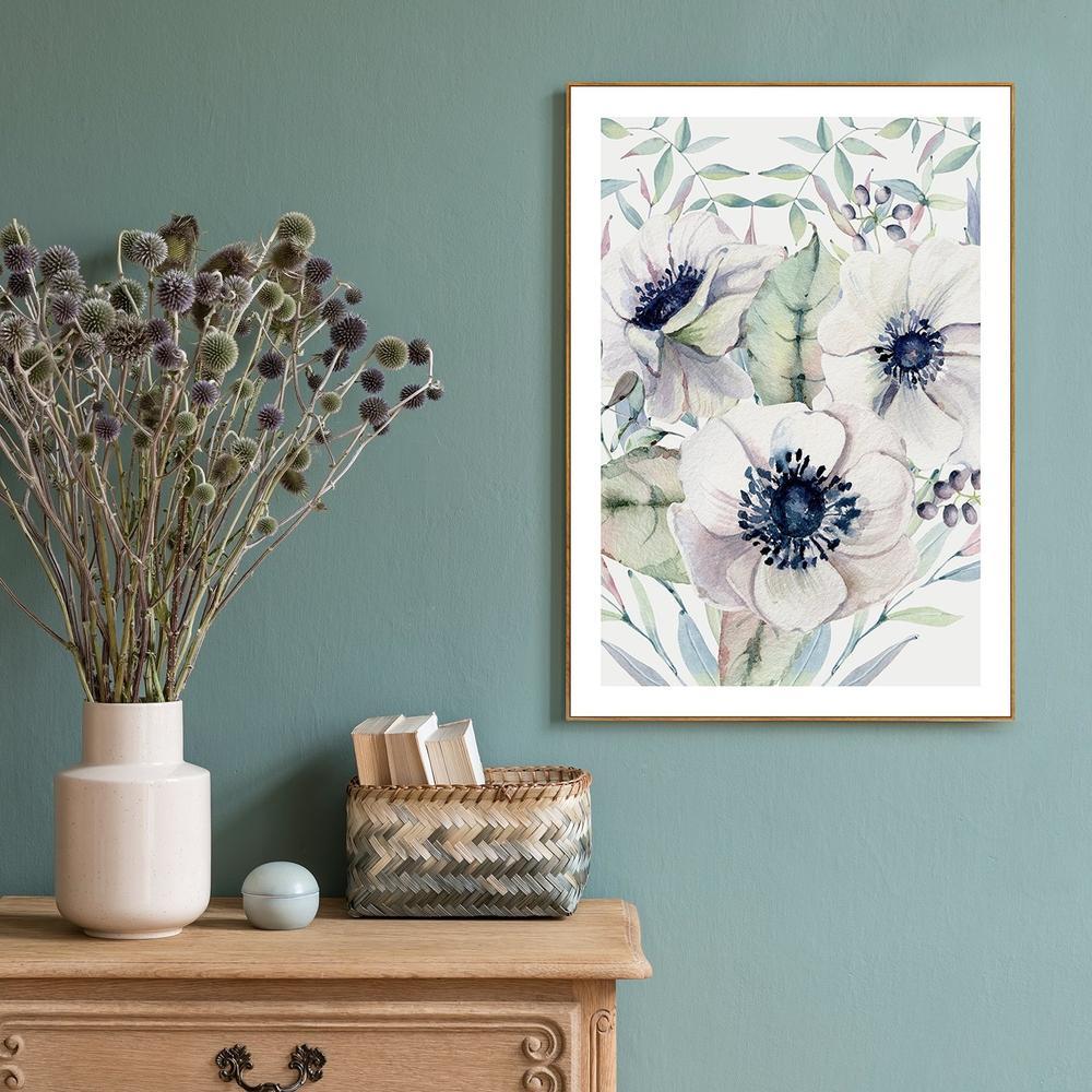 wall-art-print-canvas-poster-framed-Watercolour Flowers-by-Gioia Wall Art-Gioia Wall Art