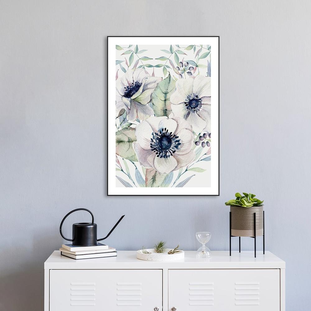 wall-art-print-canvas-poster-framed-Watercolour Flowers-by-Gioia Wall Art-Gioia Wall Art