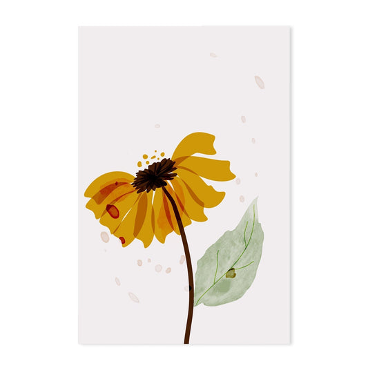 wall-art-print-canvas-poster-framed-Yellow Sunflower, Style A-GIOIA-WALL-ART