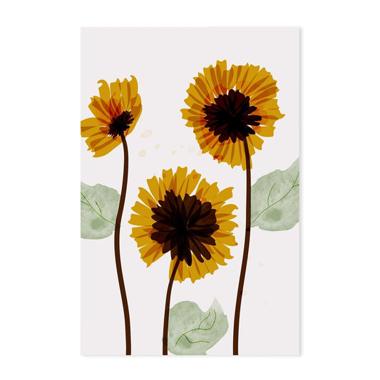 wall-art-print-canvas-poster-framed-Yellow Sunflower, Style B-GIOIA-WALL-ART